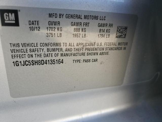 Photo 11 VIN: 1G1JC5SH8D4135164 - CHEVROLET SONIC 