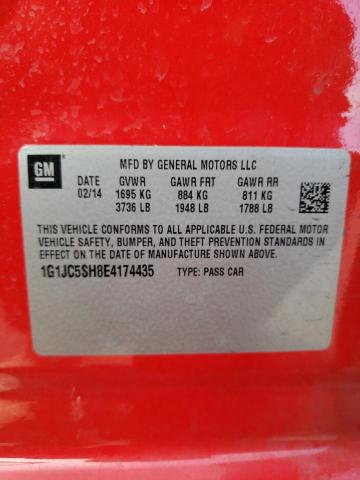 Photo 11 VIN: 1G1JC5SH8E4174435 - CHEVROLET SONIC 