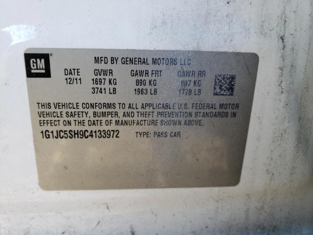 Photo 11 VIN: 1G1JC5SH9C4133972 - CHEVROLET SONIC LT 