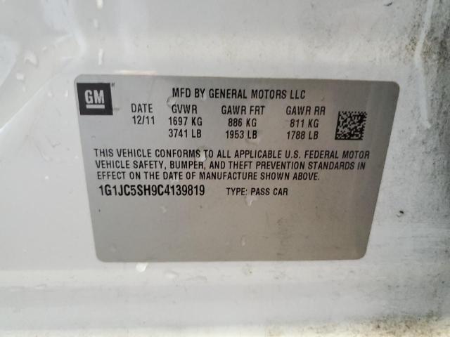 Photo 11 VIN: 1G1JC5SH9C4139819 - CHEVROLET SONIC LT 