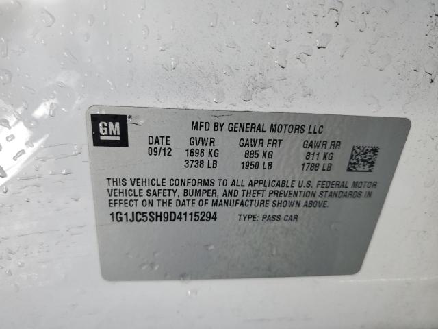 Photo 12 VIN: 1G1JC5SH9D4115294 - CHEVROLET SONIC LT 