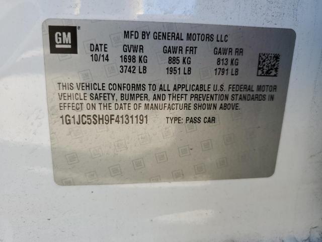 Photo 12 VIN: 1G1JC5SH9F4131191 - CHEVROLET SONIC 