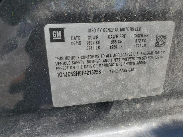 Photo 11 VIN: 1G1JC5SH9F4213258 - CHEVROLET SONIC LT 