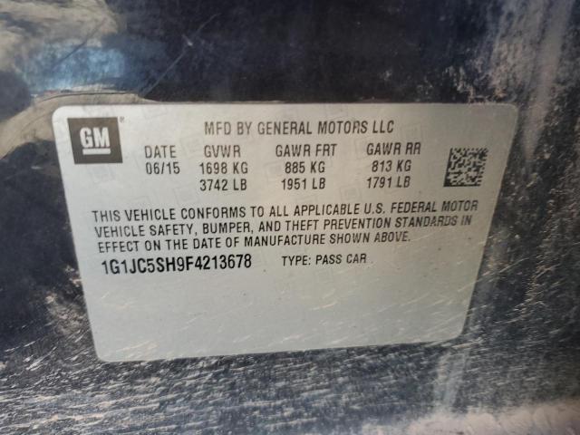 Photo 11 VIN: 1G1JC5SH9F4213678 - CHEVROLET SONIC LT 