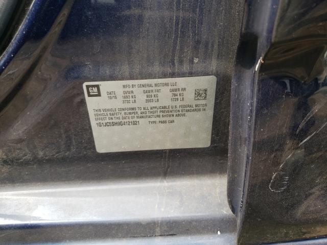 Photo 9 VIN: 1G1JC5SH9G4121021 - CHEVROLET SONIC LT 