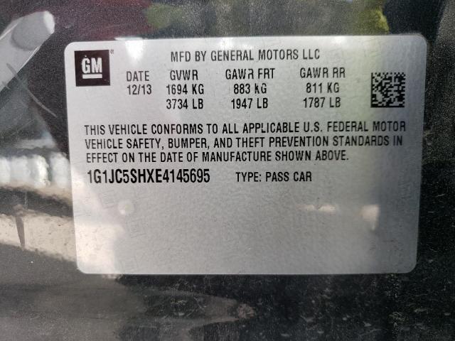 Photo 11 VIN: 1G1JC5SHXE4145695 - CHEVROLET SONIC LT 