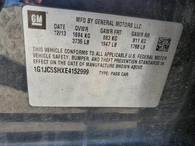 Photo 11 VIN: 1G1JC5SHXE4152999 - CHEVROLET SONIC LT 