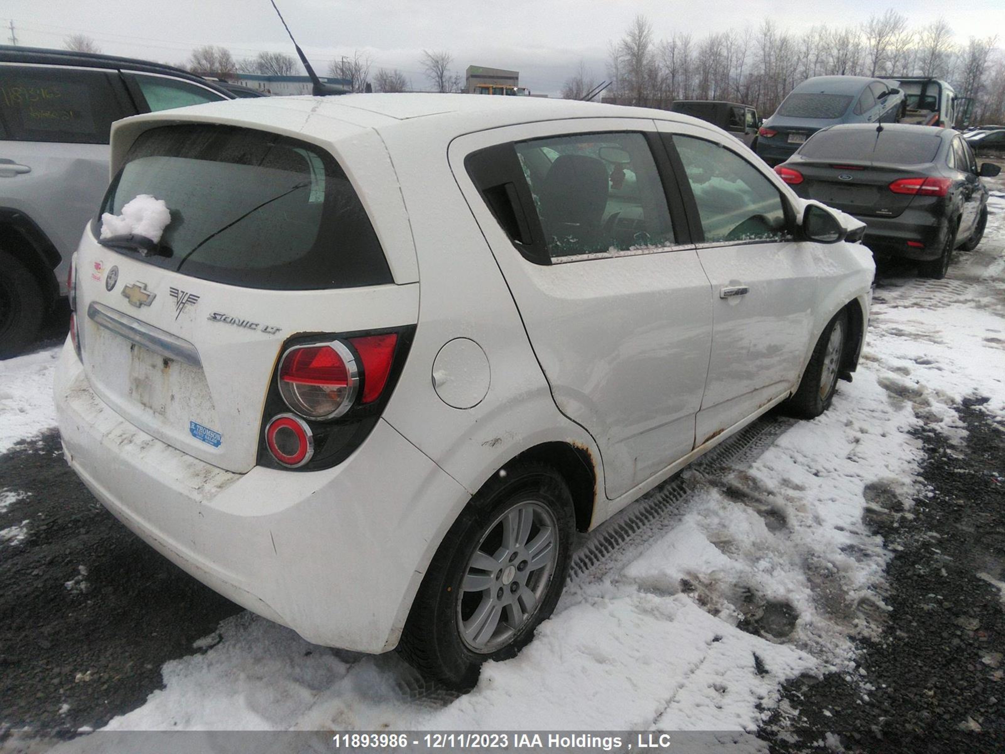 Photo 3 VIN: 1G1JC6EH0D4208223 - CHEVROLET SONIC 