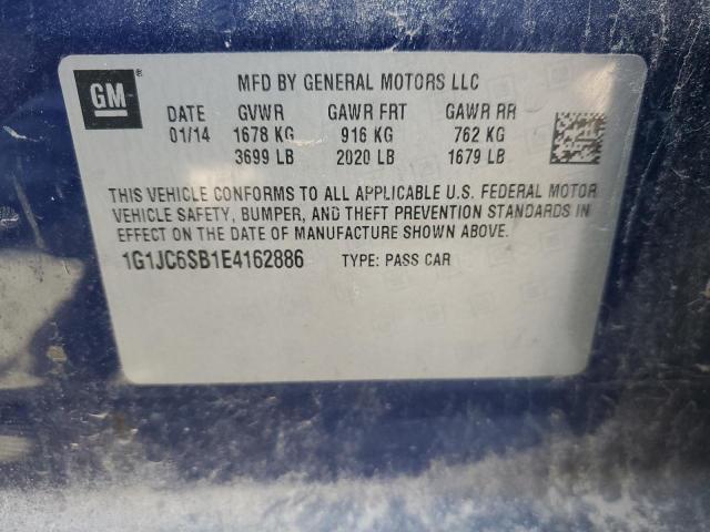 Photo 11 VIN: 1G1JC6SB1E4162886 - CHEVROLET SONIC LT 