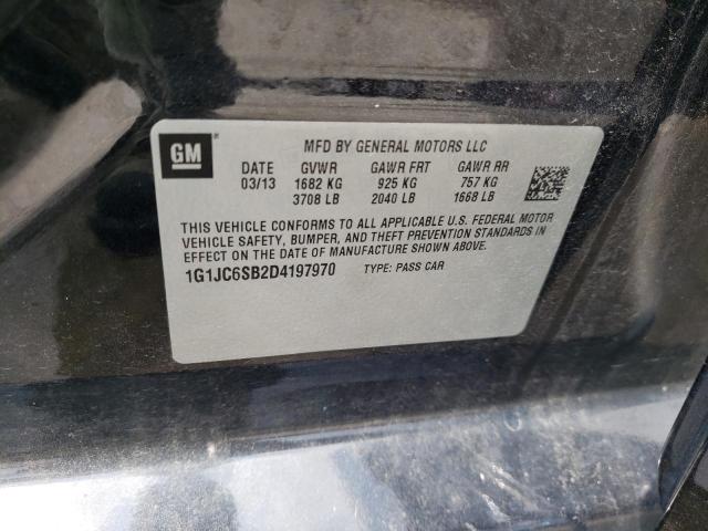 Photo 12 VIN: 1G1JC6SB2D4197970 - CHEVROLET SONIC 