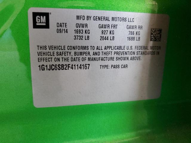 Photo 11 VIN: 1G1JC6SB2F4114167 - CHEVROLET SONIC 