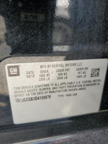 Photo 11 VIN: 1G1JC6SB3D4109878 - CHEVROLET SONIC LT 