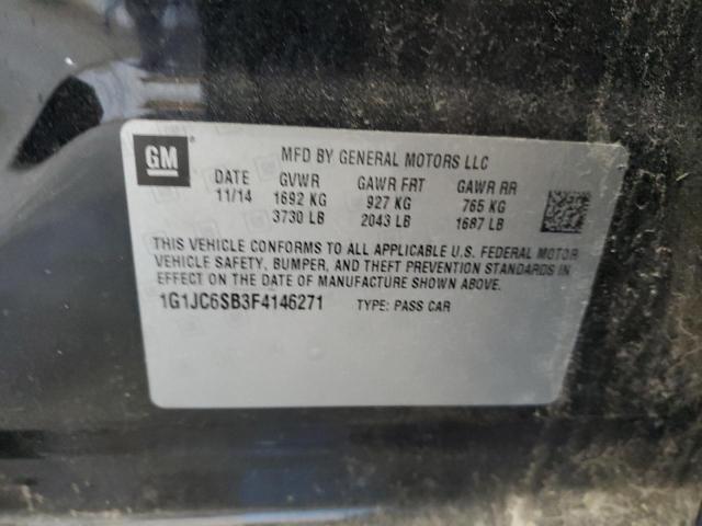 Photo 11 VIN: 1G1JC6SB3F4146271 - CHEVROLET SONIC LT 