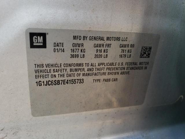 Photo 11 VIN: 1G1JC6SB7E4155733 - CHEVROLET SONIC 