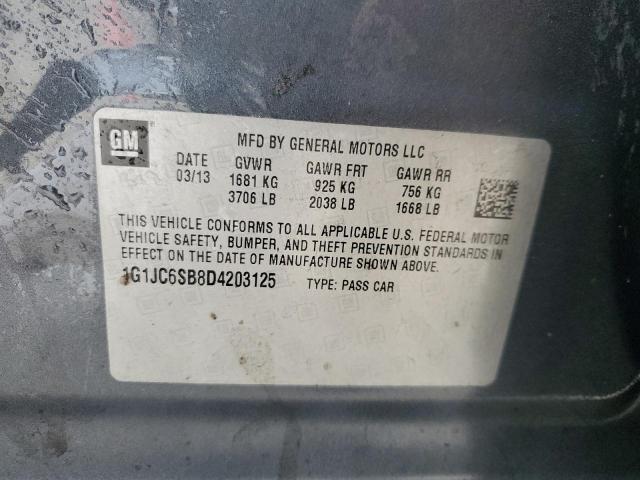 Photo 11 VIN: 1G1JC6SB8D4203125 - CHEVROLET SONIC 