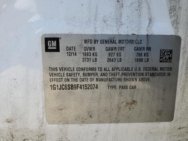 Photo 11 VIN: 1G1JC6SB9F4152074 - CHEVROLET SONIC LT 