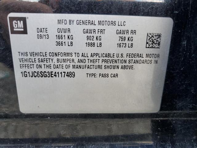 Photo 11 VIN: 1G1JC6SG3E4117489 - CHEVROLET SONIC LT 