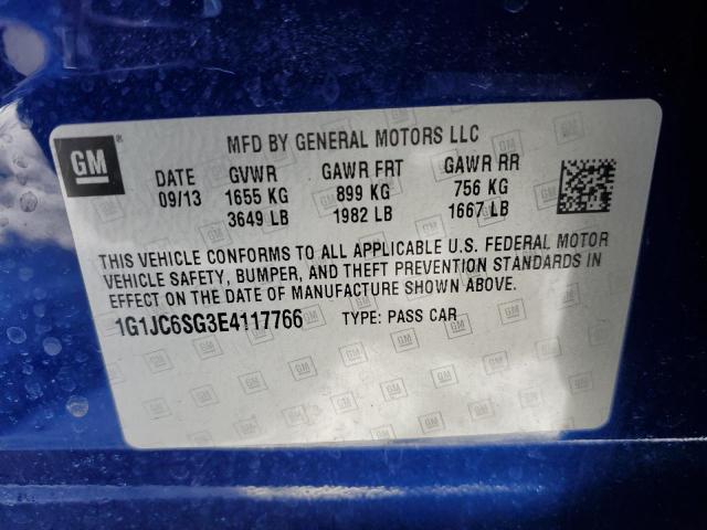 Photo 11 VIN: 1G1JC6SG3E4117766 - CHEVROLET SONIC 