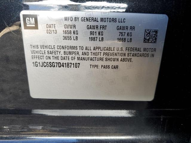 Photo 11 VIN: 1G1JC6SG7D4187107 - CHEVROLET SONIC LT 