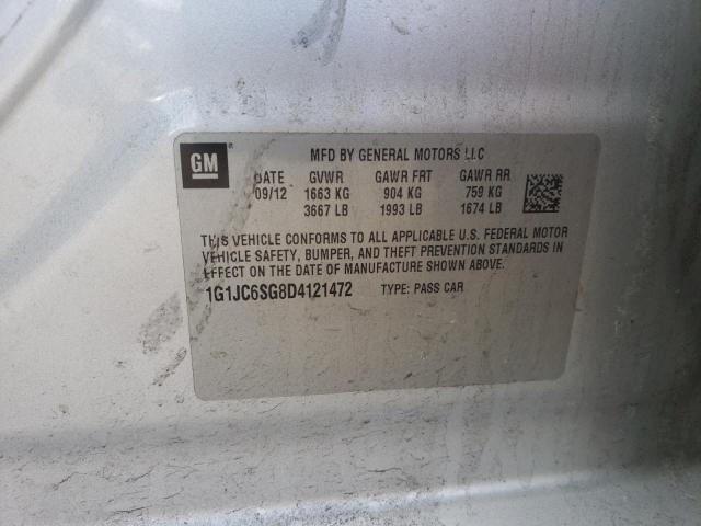 Photo 11 VIN: 1G1JC6SG8D4121472 - CHEVROLET SONIC LT 