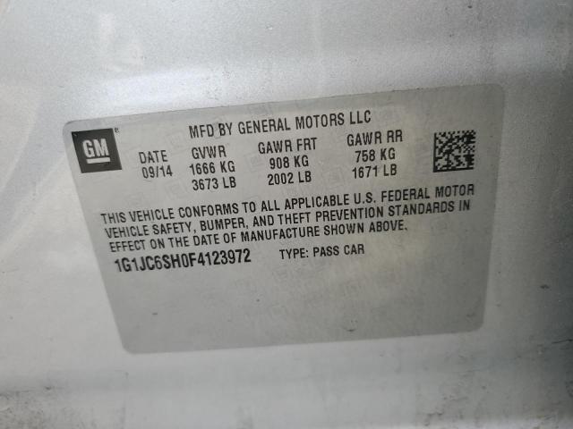 Photo 11 VIN: 1G1JC6SH0F4123972 - CHEVROLET SONIC 