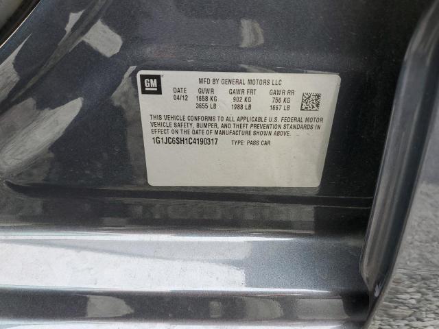 Photo 12 VIN: 1G1JC6SH1C4190317 - CHEVROLET SONIC LT 