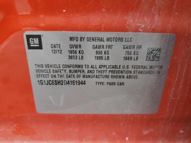 Photo 11 VIN: 1G1JC6SH2D4161944 - CHEVROLET SONIC 