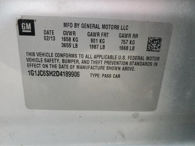 Photo 11 VIN: 1G1JC6SH2D4189906 - CHEVROLET SONIC 