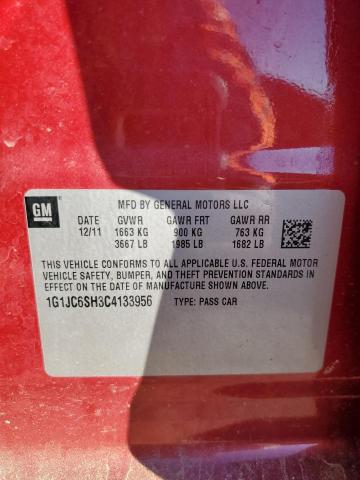 Photo 11 VIN: 1G1JC6SH3C4133956 - CHEVROLET SONIC LT 