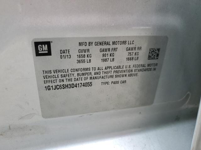 Photo 11 VIN: 1G1JC6SH3D4174055 - CHEVROLET SONIC LT 