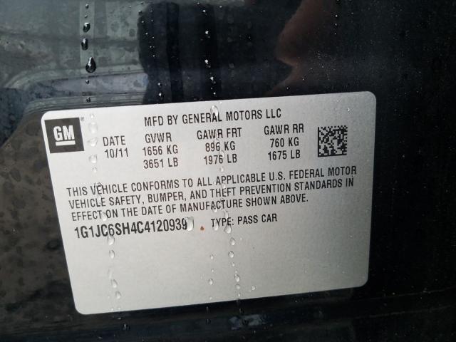 Photo 9 VIN: 1G1JC6SH4C4120939 - CHEVROLET SONIC LT 