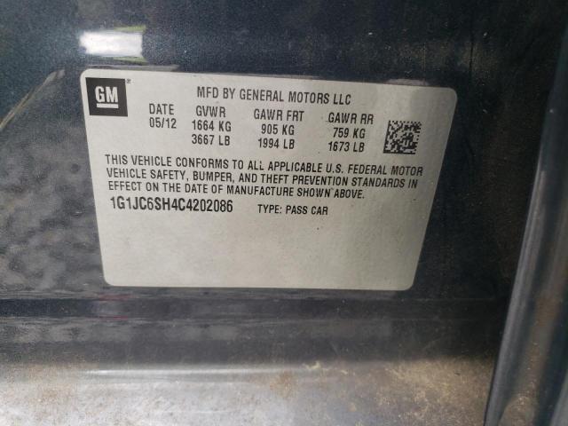 Photo 11 VIN: 1G1JC6SH4C4202086 - CHEVROLET SONIC 