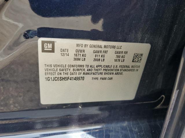 Photo 11 VIN: 1G1JC6SH5F4149970 - CHEVROLET SONIC 