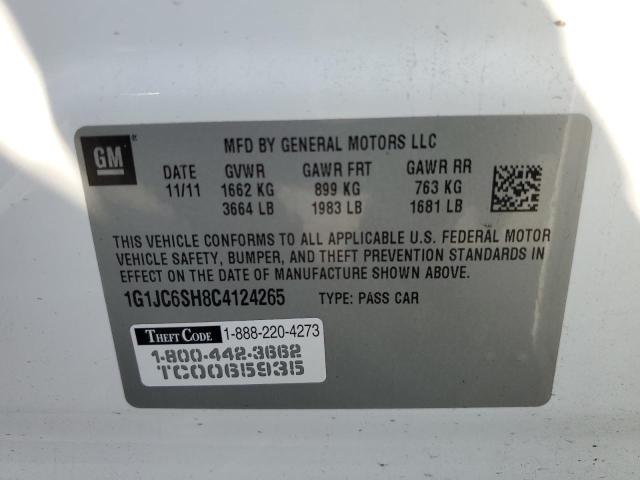 Photo 11 VIN: 1G1JC6SH8C4124265 - CHEVROLET SONIC LT 