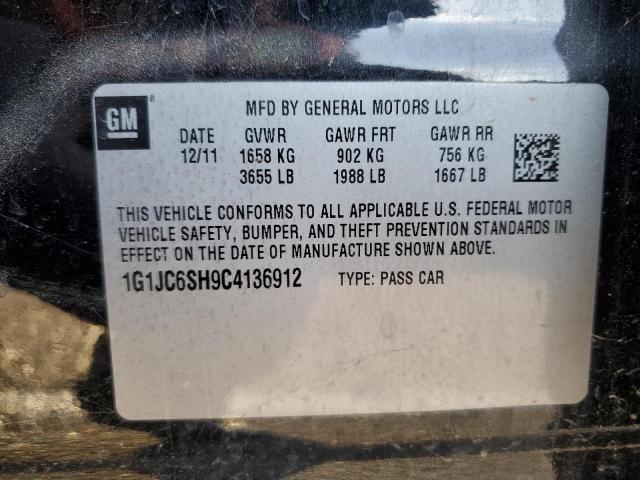 Photo 9 VIN: 1G1JC6SH9C4136912 - CHEVROLET SONIC LT 