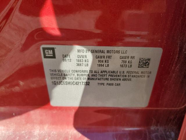 Photo 11 VIN: 1G1JC6SH9C4217232 - CHEVROLET SONIC LT 