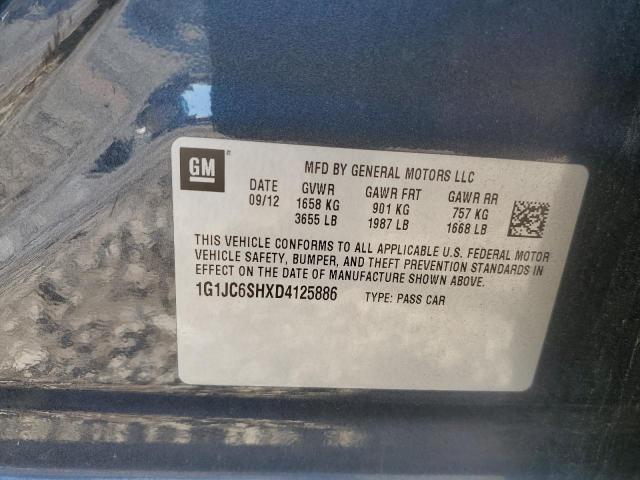 Photo 11 VIN: 1G1JC6SHXD4125886 - CHEVROLET SONIC LT 