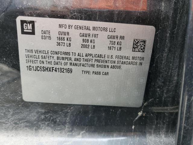 Photo 11 VIN: 1G1JC6SHXF4182169 - CHEVROLET SONIC LT 