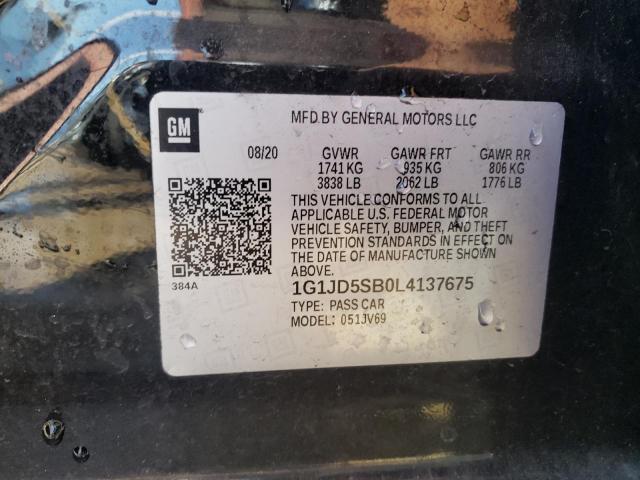 Photo 11 VIN: 1G1JD5SB0L4137675 - CHEVROLET SONIC 