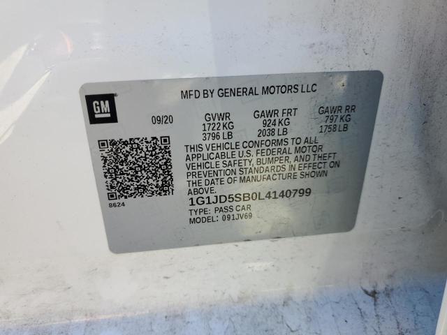 Photo 11 VIN: 1G1JD5SB0L4140799 - CHEVROLET SONIC 