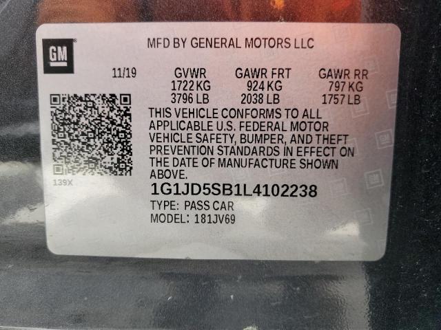 Photo 11 VIN: 1G1JD5SB1L4102238 - CHEVROLET SONIC 