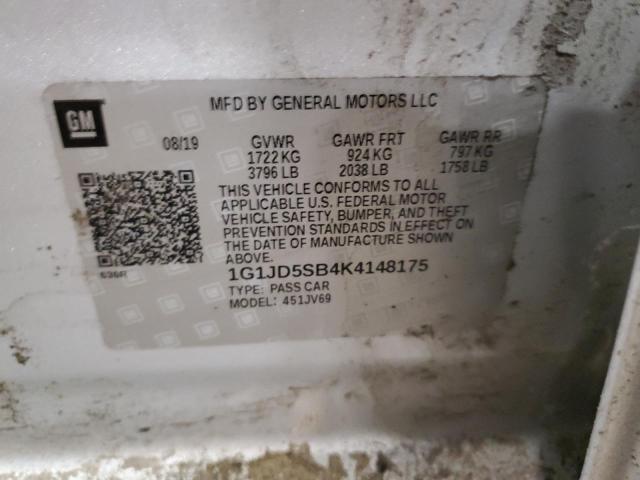 Photo 11 VIN: 1G1JD5SB4K4148175 - CHEVROLET SONIC 