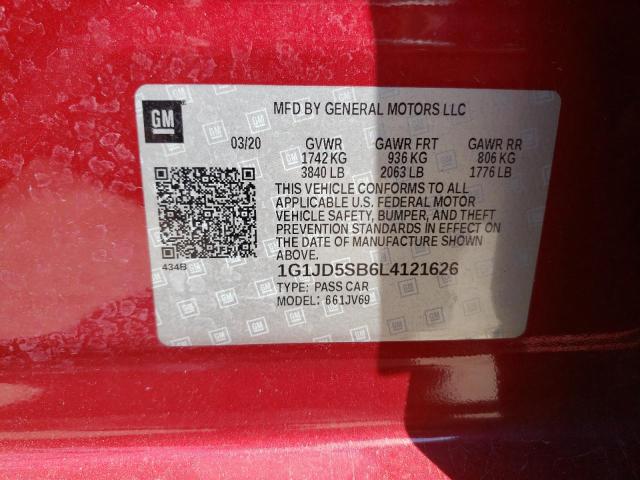 Photo 11 VIN: 1G1JD5SB6L4121626 - CHEVROLET SONIC 