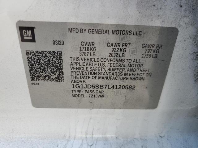 Photo 11 VIN: 1G1JD5SB7L4120582 - CHEVROLET SONIC 