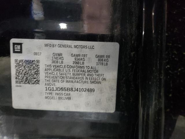 Photo 11 VIN: 1G1JD5SB8J4102489 - CHEVROLET SONIC 