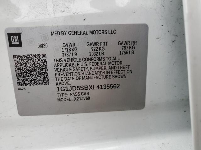 Photo 11 VIN: 1G1JD5SBXL4135562 - CHEVROLET SONIC LT 