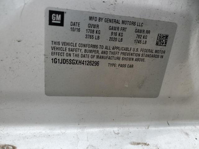 Photo 11 VIN: 1G1JD5SGXH4126296 - CHEVROLET SONIC 