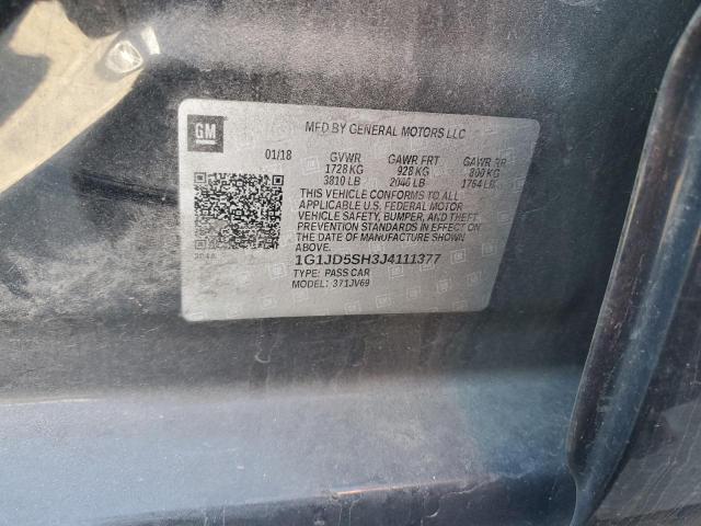 Photo 11 VIN: 1G1JD5SH3J4111377 - CHEVROLET SONIC LT 