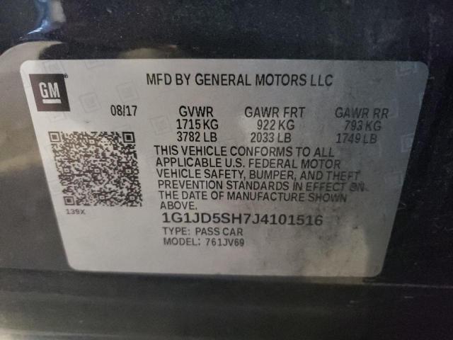 Photo 11 VIN: 1G1JD5SH7J4101516 - CHEVROLET SONIC 