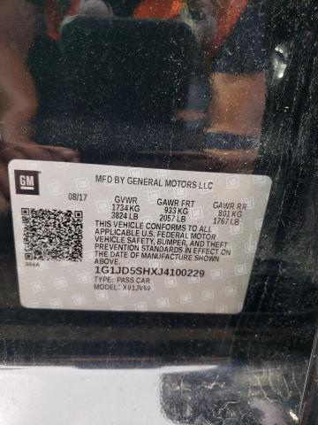 Photo 11 VIN: 1G1JD5SHXJ4100229 - CHEVROLET SONIC 